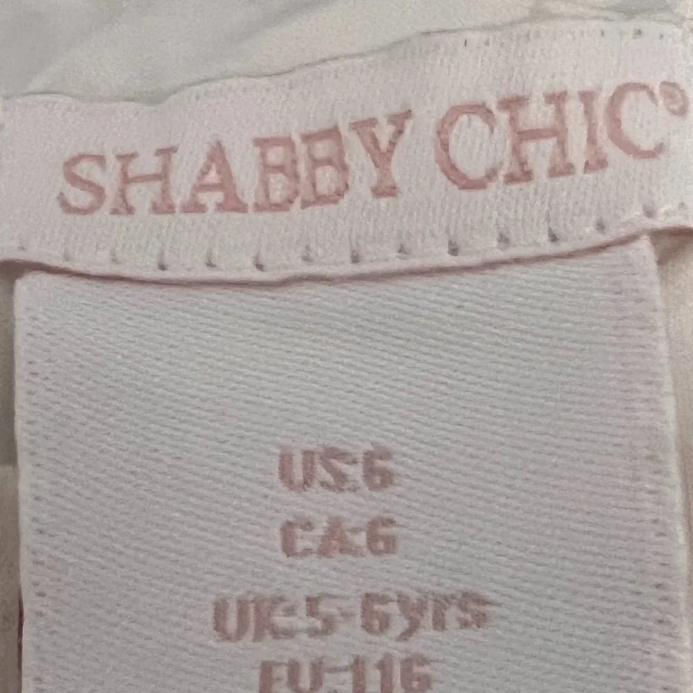 Shabby Chic size 6 white tiered eyelit  dress